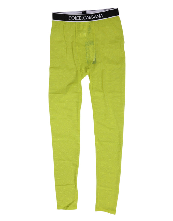 Dolce & Gabbana 92% Nylon 8% Elastane; Lining 15% Elastane 85% Polyamide leggings in green