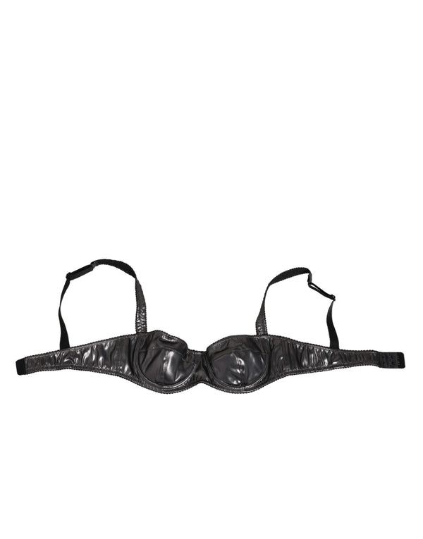 Dolce & Gabbana 75% Acetate balconette bra in black