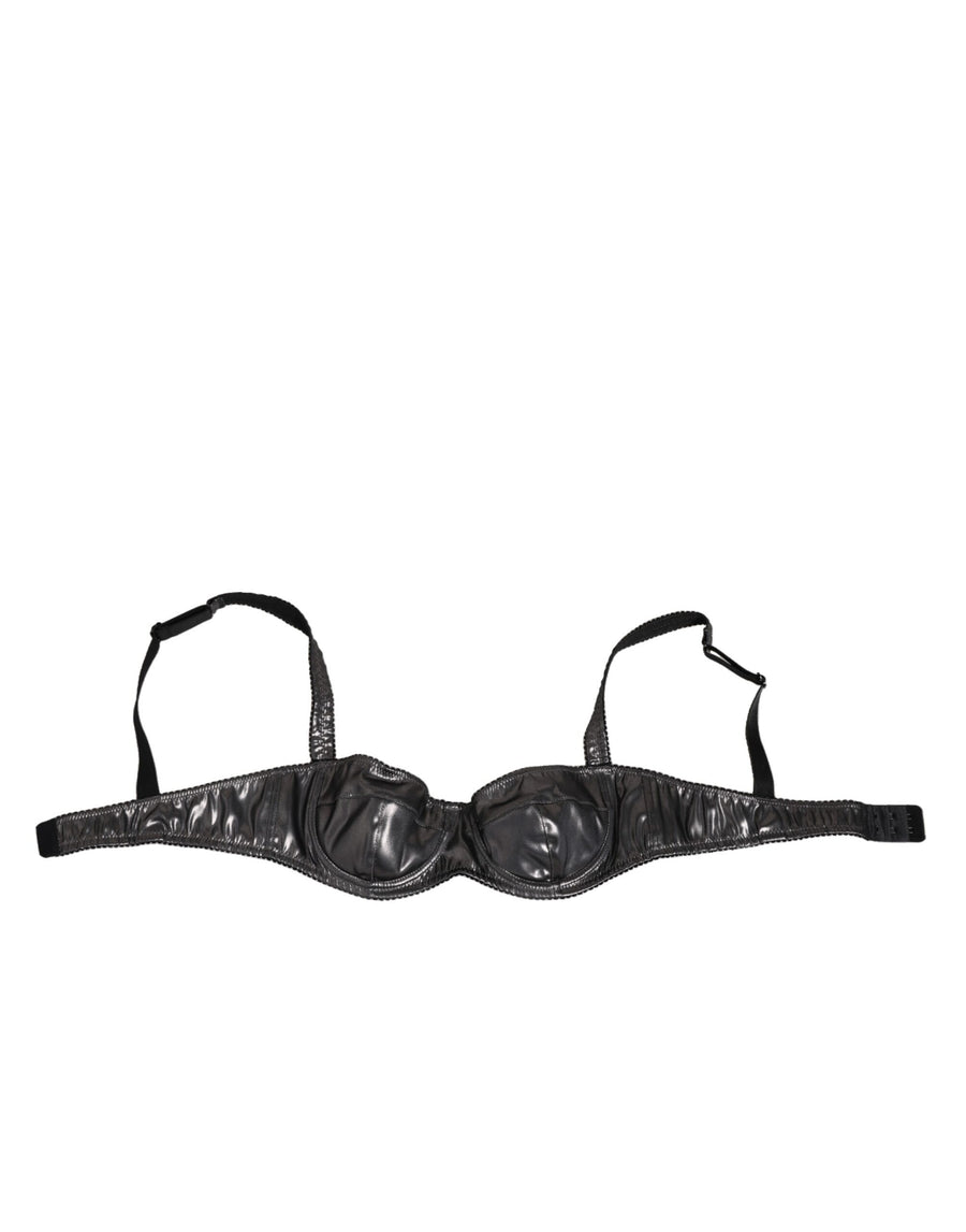 Dolce & Gabbana 75% Acetate balconette bra in black