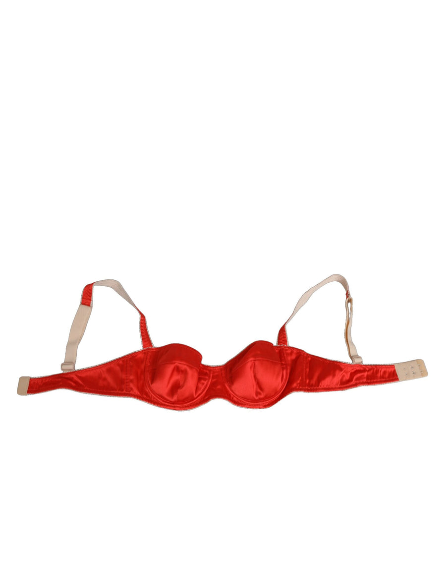 Dolce & Gabbana 94% Silk bra in red