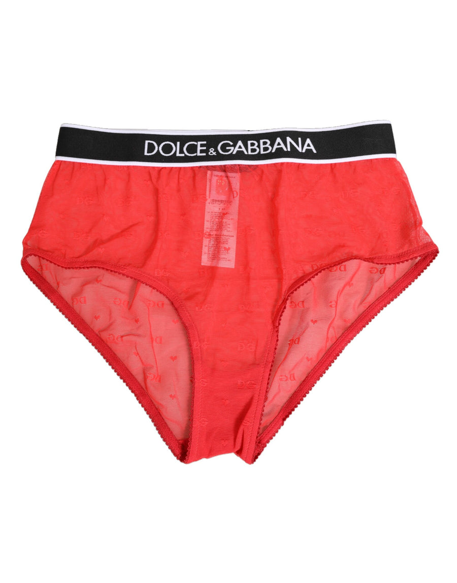 Dolce & Gabbana Nylon brief in red
