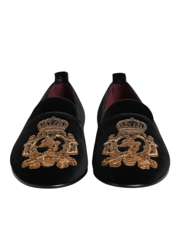 Dolce & Gabbana 100% Cotton upper loafer in black