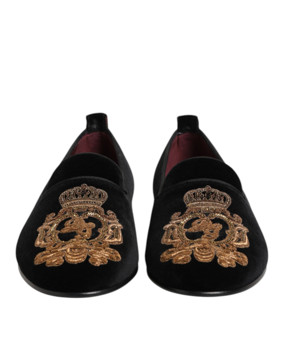 Dolce & Gabbana 100% Cotton upper loafer in black