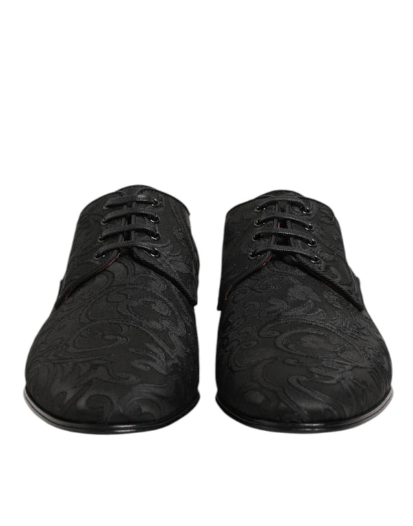 Dolce & Gabbana 44% acrylic derby shoe in black