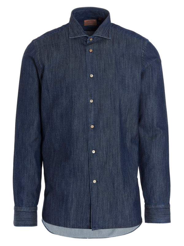 Borriello Marechiaro Shirt — navy
