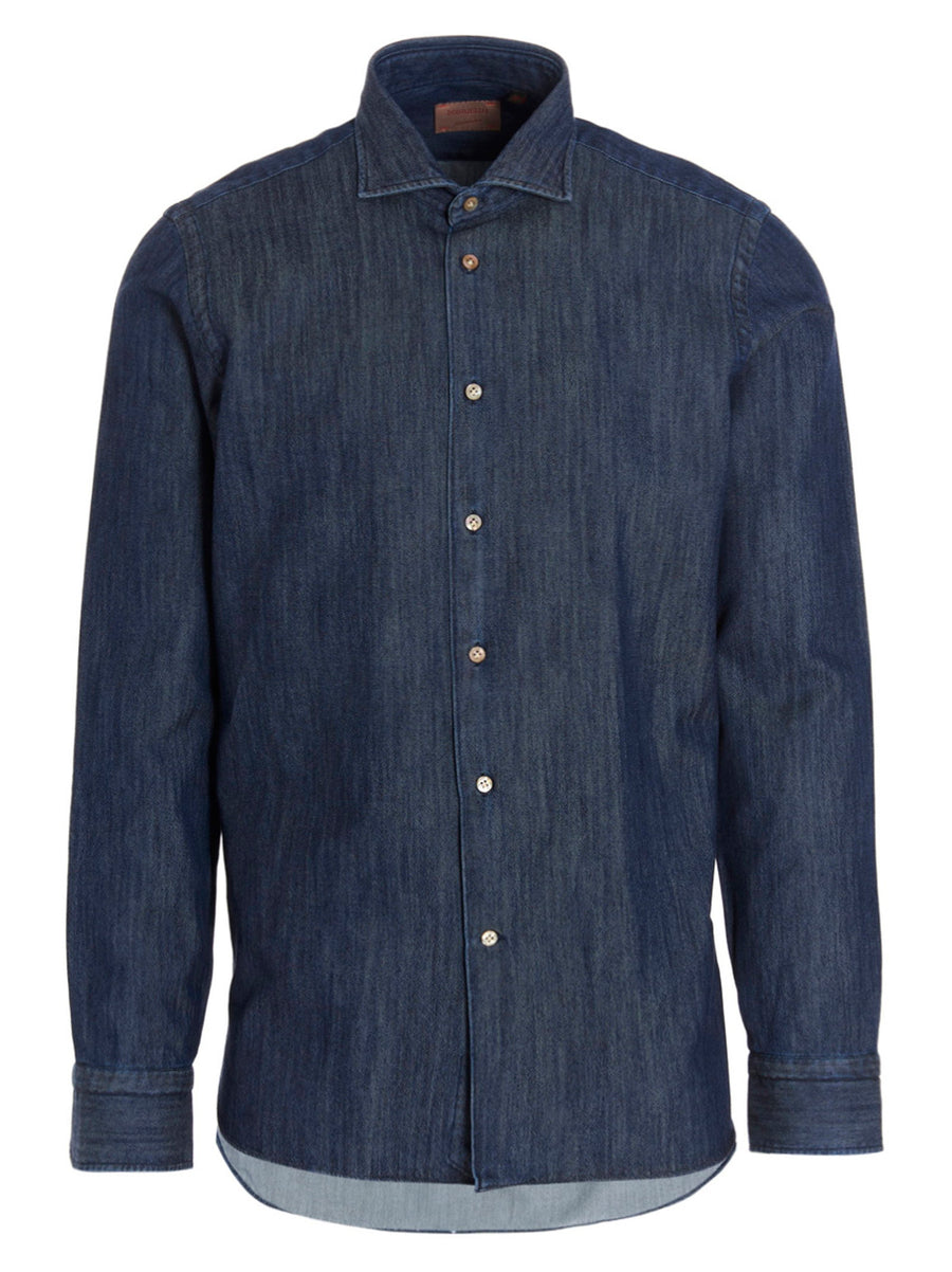 Borriello Marechiaro Shirt — navy