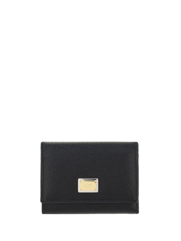 Dolce & Gabbana 100% Calf leather Bos Taurus wallet in black
