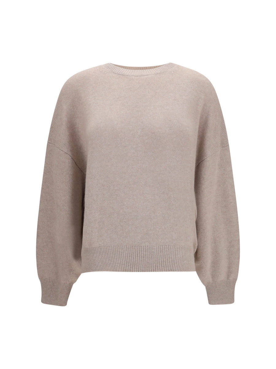 Ribbed Knit Sweater Veira Sand Cashmere