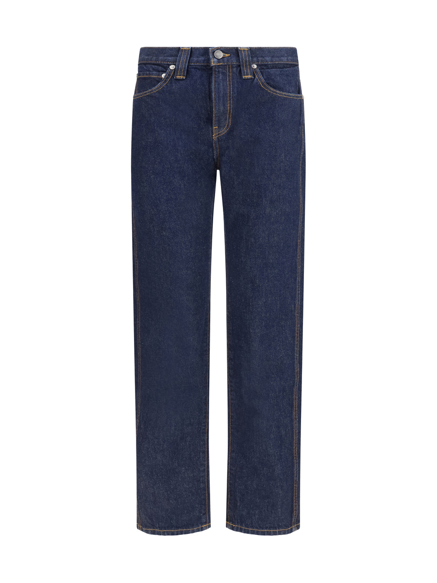 Khaite 100% Cotton jeans in navy