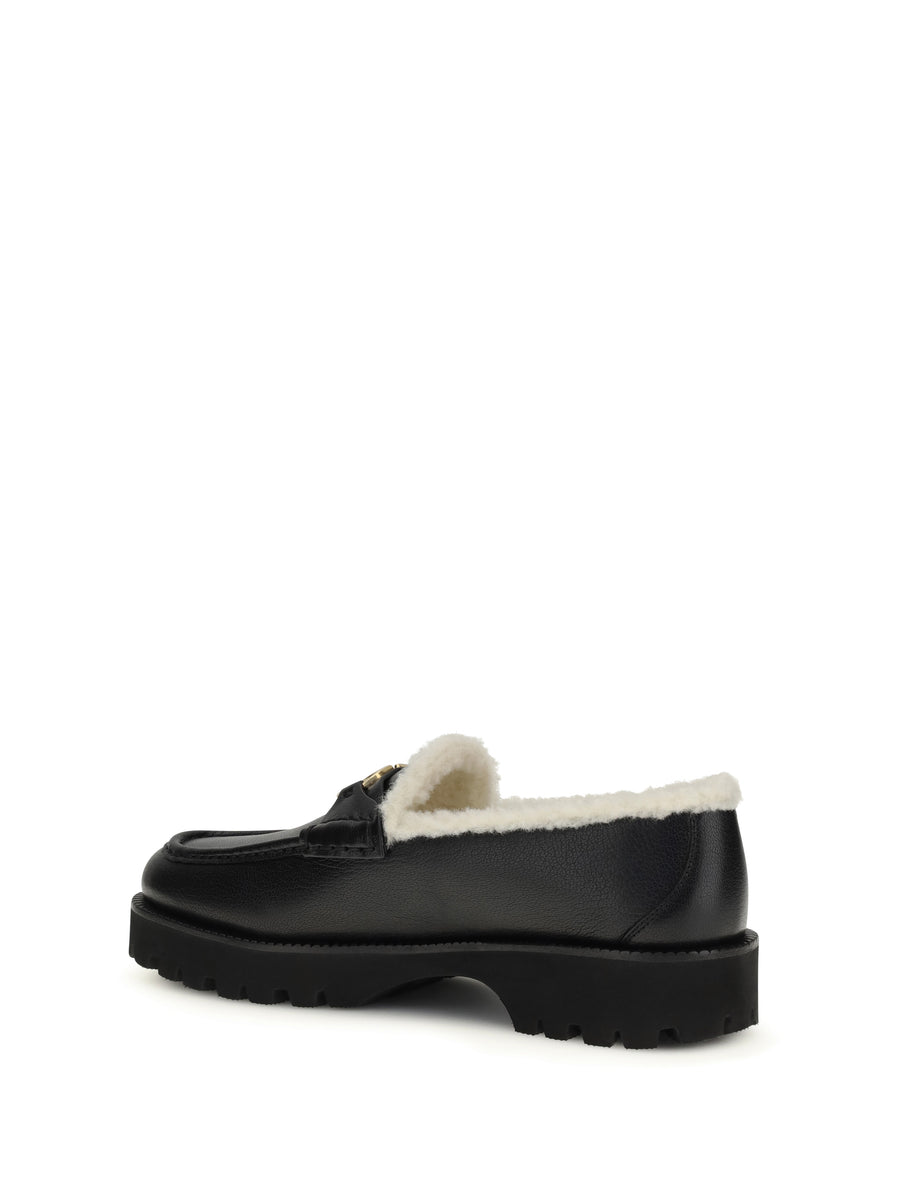 Loafers Vlogo Black-White Black/white Calf Leather