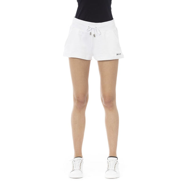 Just Cavalli Cotton shorts in white