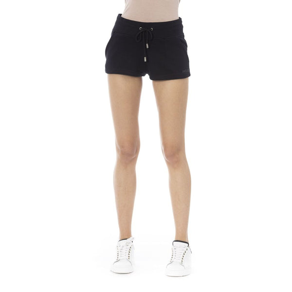 Just Cavalli Cotton jogger shorts in black