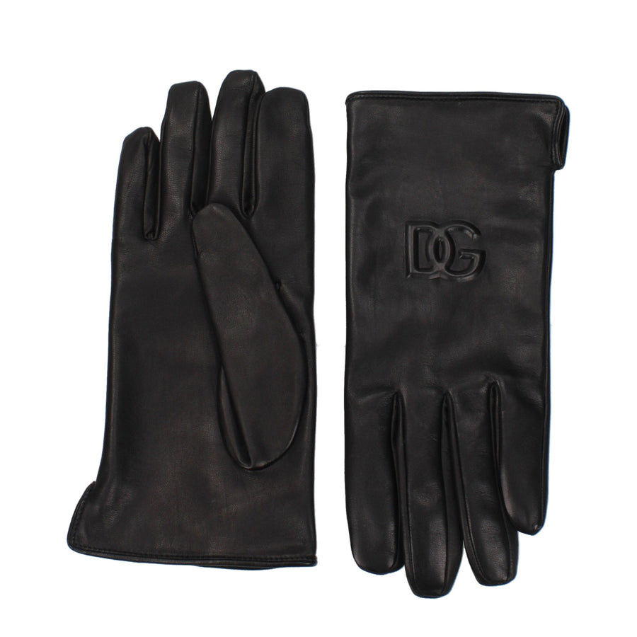 Dolce & Gabbana 100% Leather gloves in black