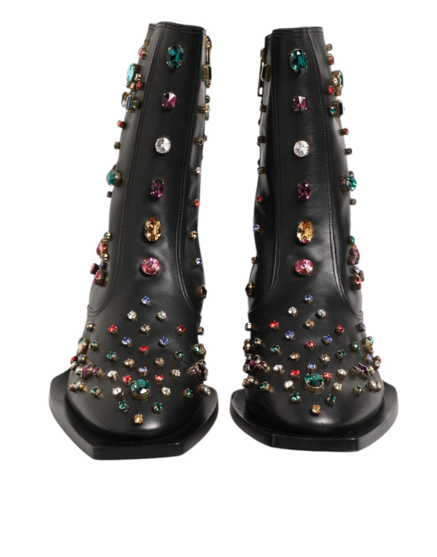 Dolce & Gabbana 100% calf leather boot in black