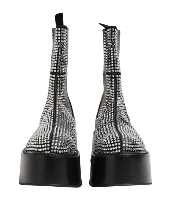 Dolce & Gabbana 16% Silk boot in black
