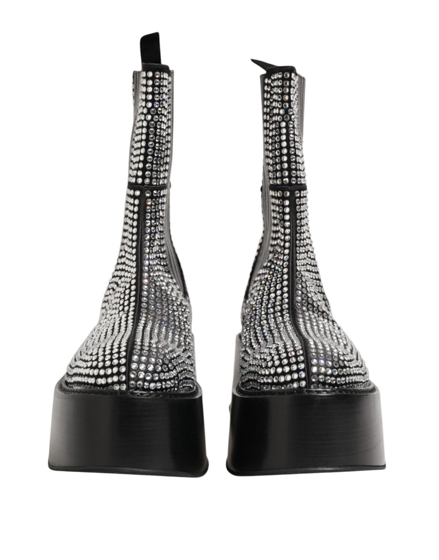 Dolce & Gabbana 16% Silk boot in black