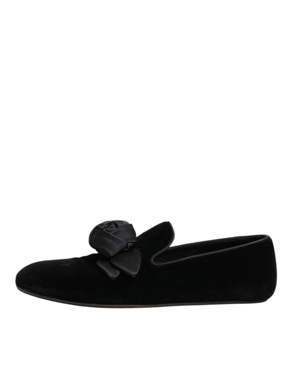 Dolce & Gabbana 80% Cotton loafer in black