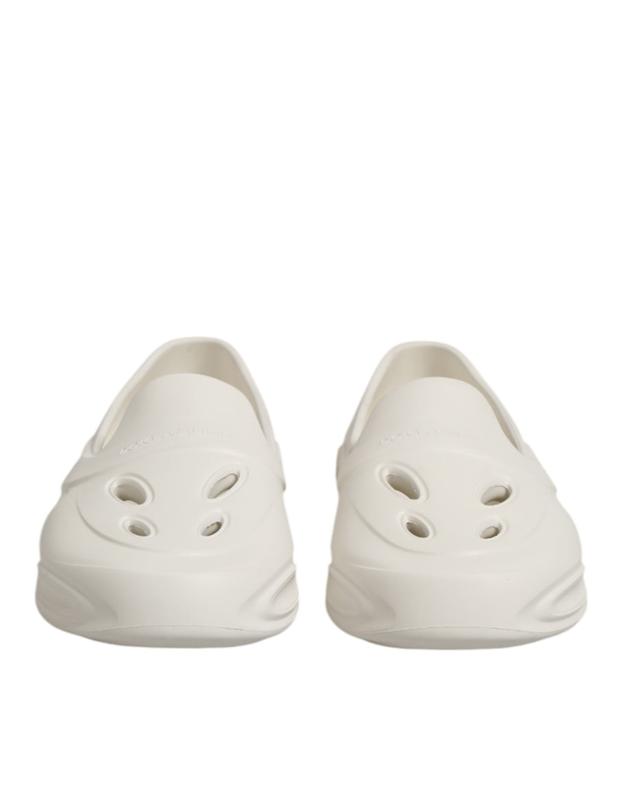 Dolce & Gabbana 40% TB slipper in white