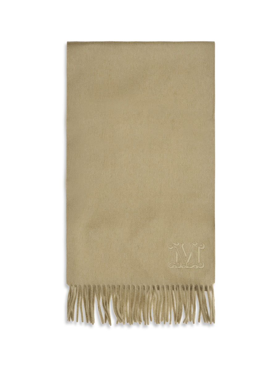 Dalia Cashmere Scarf Khaki Chiaro Kashmir/capra Hircus