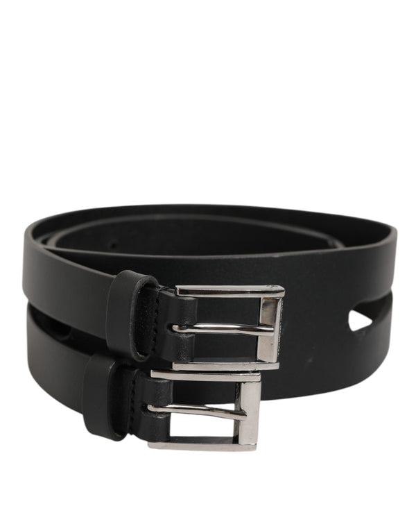 Dolce & Gabbana 100% Calf Leather belt in black