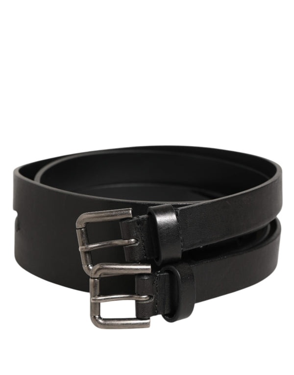 Dolce & Gabbana 100% calf leather belt in black