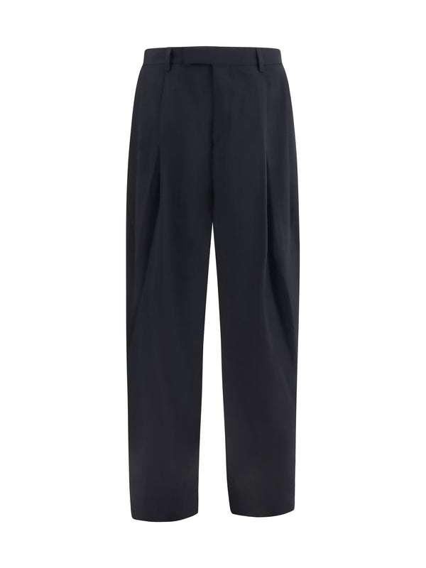 Giorgio Armani 100% Virgin Wool Ovis Aries trousers in navy