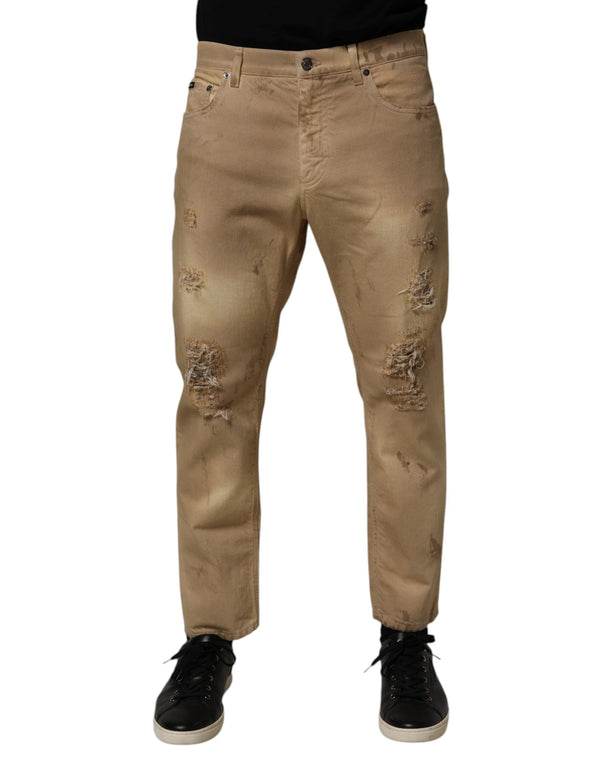 Dolce & Gabbana 100% Cotton jeans in beige