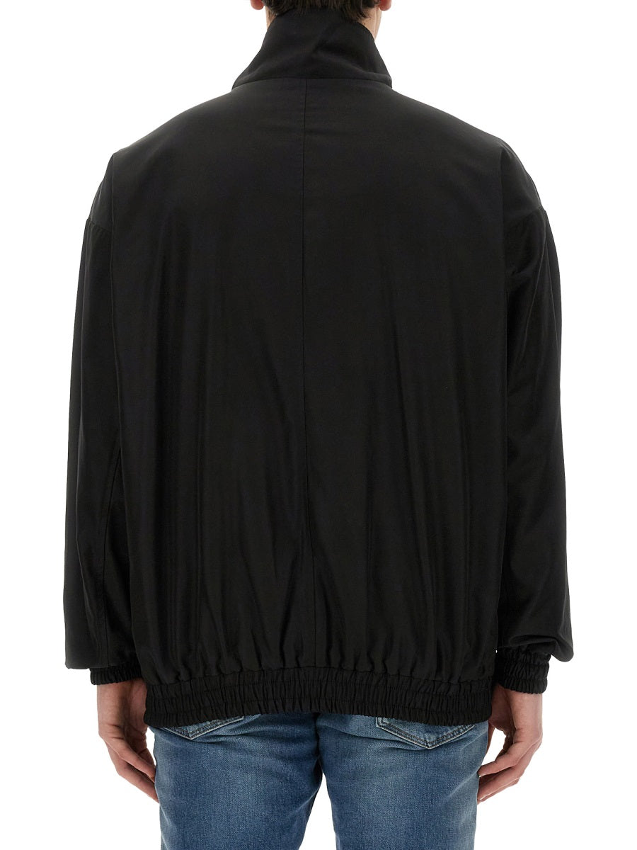 Hooded Jacket Black Polyester