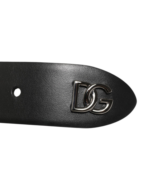 Dolce & Gabbana 100% Calf Leather belt in black