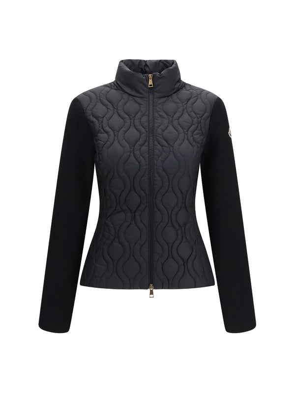 Cardigan Cotton Padded Black