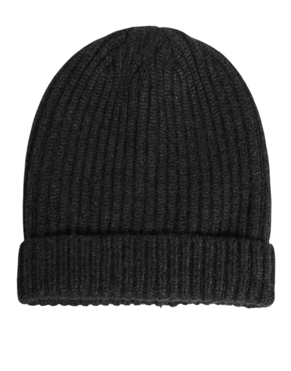 Dolce & Gabbana HAT9918 100% Cashmere beanie in black