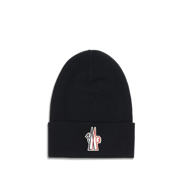 Moncler Grenoble MOK20973B0001209974999BB-FBB-487 100% Fleece Wool beanie in black