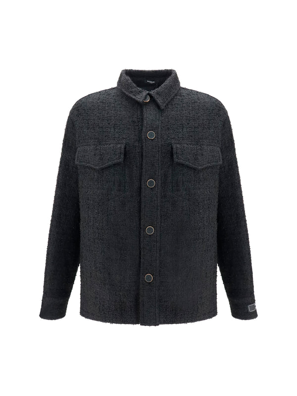 Balmain 67% Cotton jacket in black