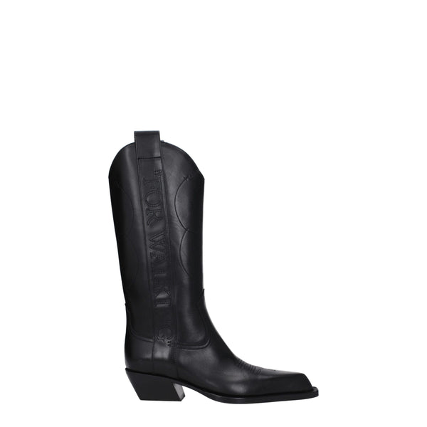 Off-White Leather boot in black