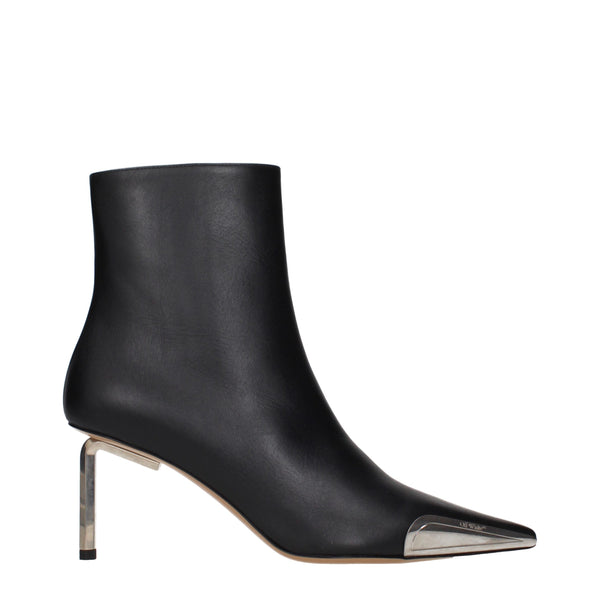 Off-White Leather ankle boot in black