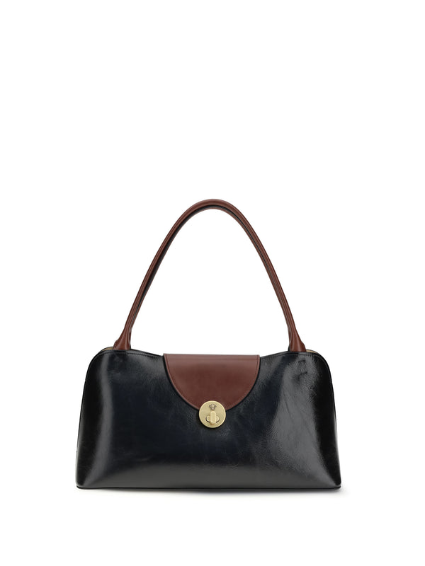 Versace 100% Calf Leather Bos Taurus shoulder bag in black
