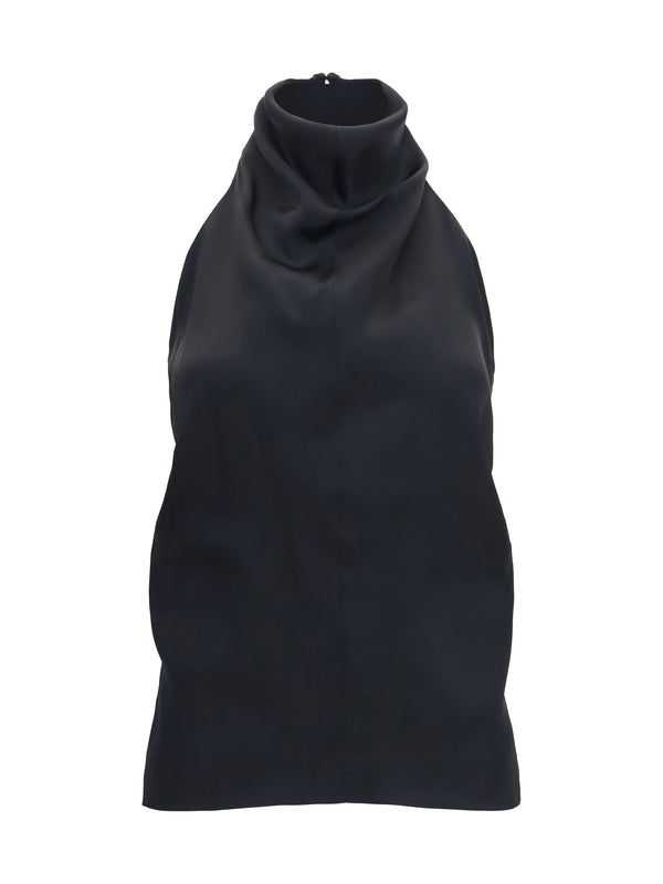 Khaite 65% Acetate; 35% Viscose tank top in black
