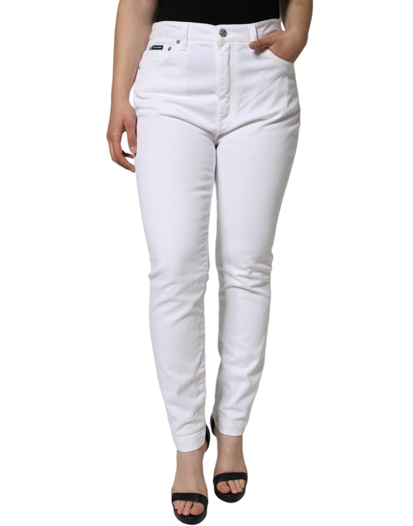 Dolce & Gabbana 97% Cotton jeans in white