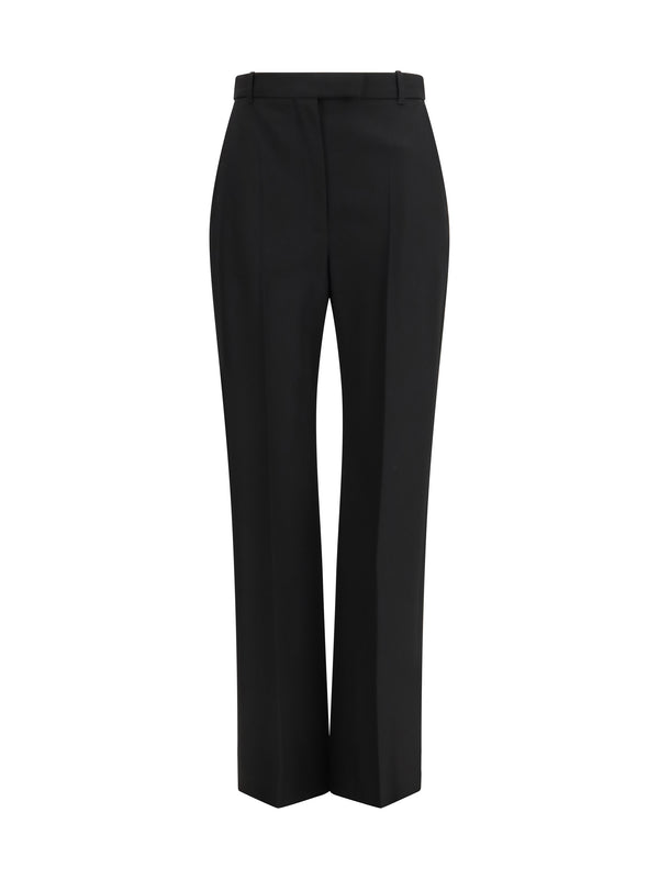 Alexander McQueen 100% Wool Ovis Aries trousers in black