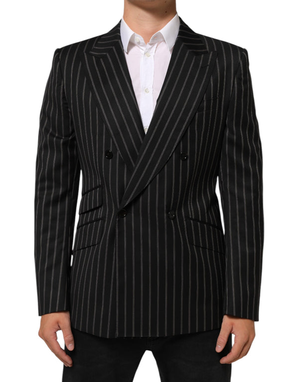 Dolce & Gabbana Wool blend with polyester blazer in black