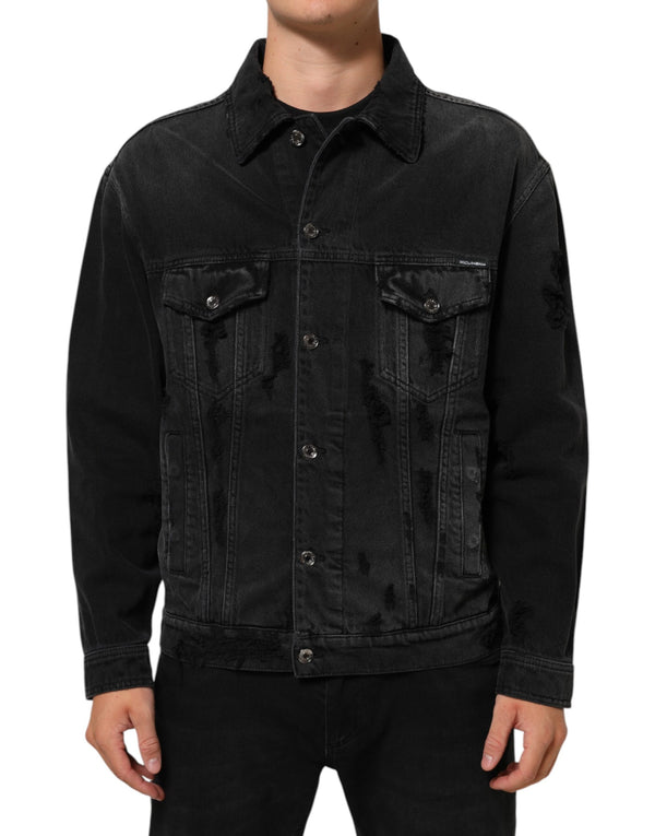 Dolce & Gabbana 98% cotton jacket in black