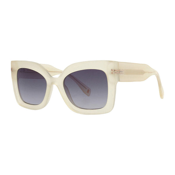 Marc Jacobs Sunglasses Cat Eye Full Rim, Yellow Frame And Dark Grey Gradient Lens Mj1073-S040g9o