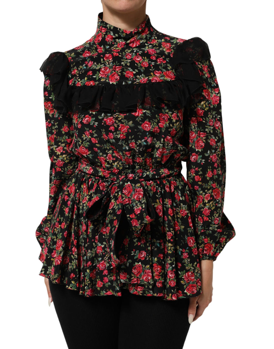 Dolce & Gabbana 100% Silk blouse in black