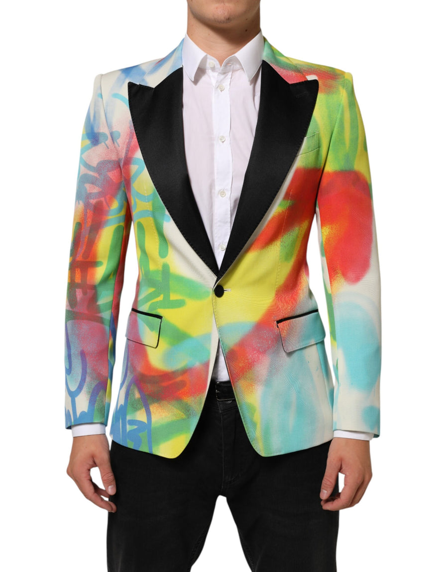 Dolce & Gabbana 48% Polyester blazer in multicolor