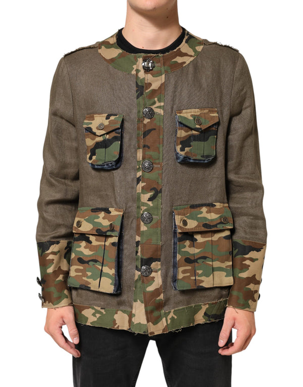 Dolce & Gabbana 28% Cotton jacket in brown