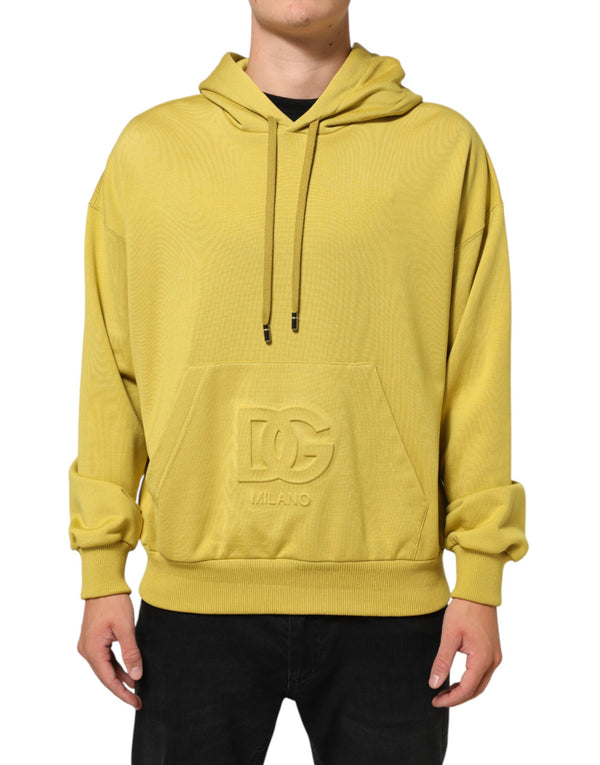 Dolce & Gabbana 89% Cotton hoodie in yellow
