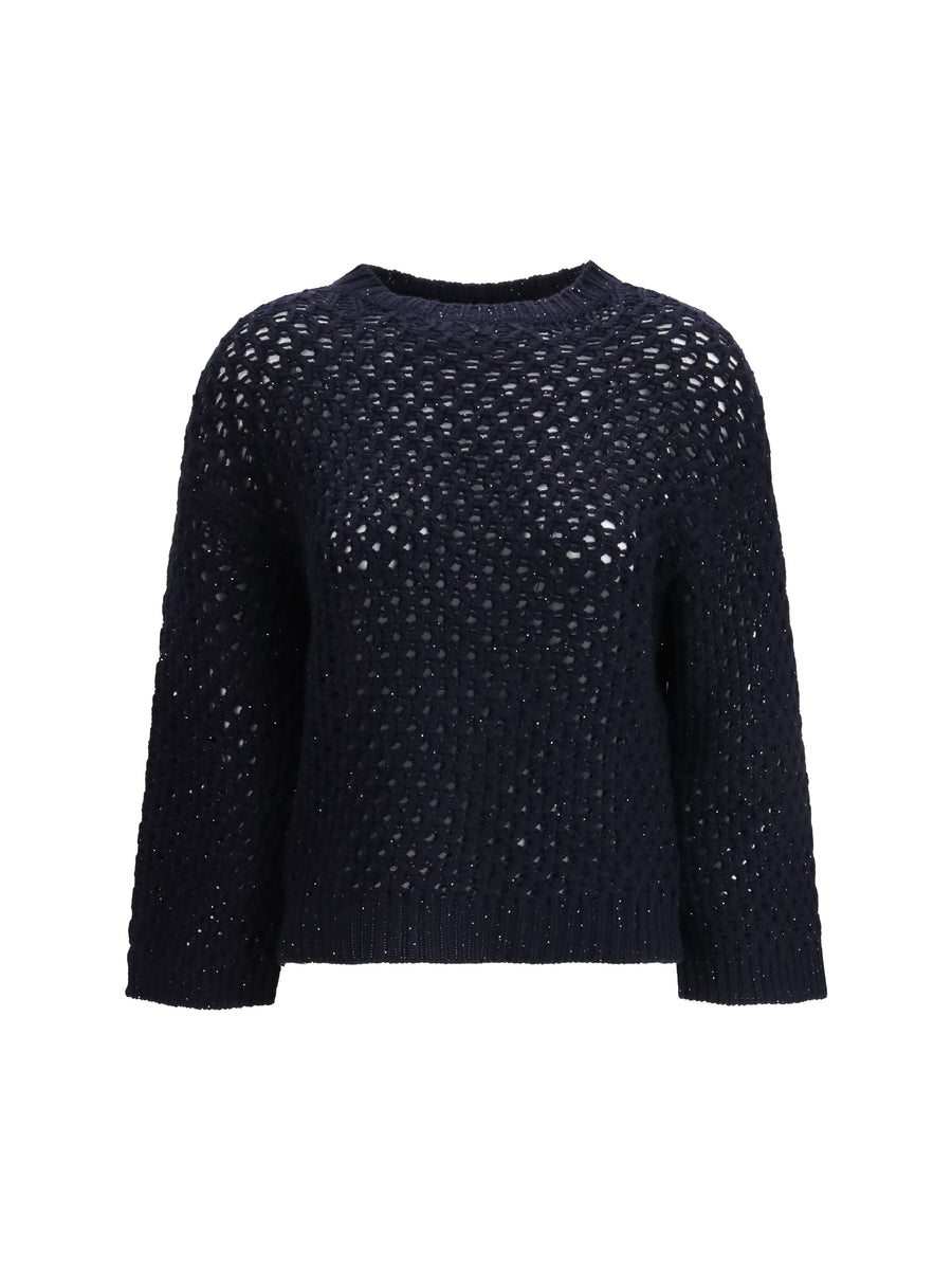 Fabiana Filippi 63% Fleece Wool Ovis Aries sweater in navy