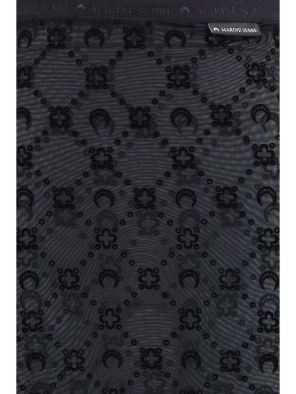 Pant-Skirt Moonogram Black Recycled Polyamide