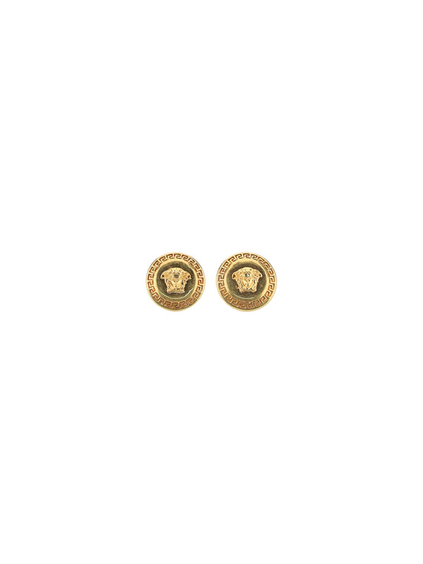 Versace Gold-plated metal earrings in gold