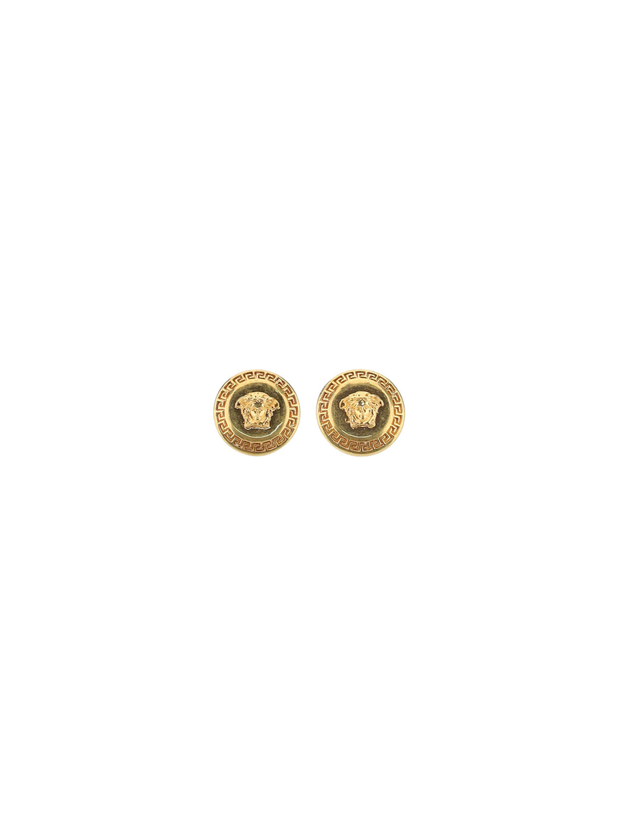 Versace Gold-plated metal earrings in gold